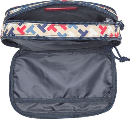 Tommy Hilfiger Erin II Large Double Zip Case Clayed Pebble/ Tommy Navy