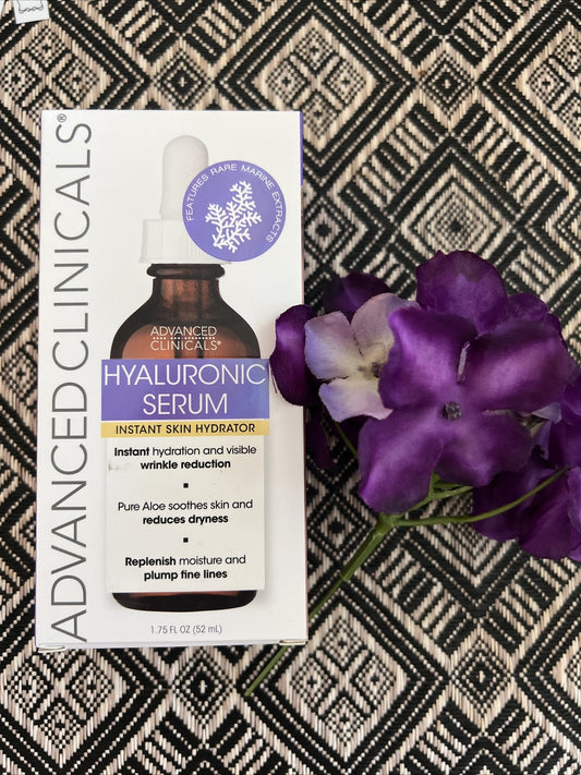 Advanced Clinicals Hyaluronic Serum Instant Skin Hydrator 1.75 Fl oz