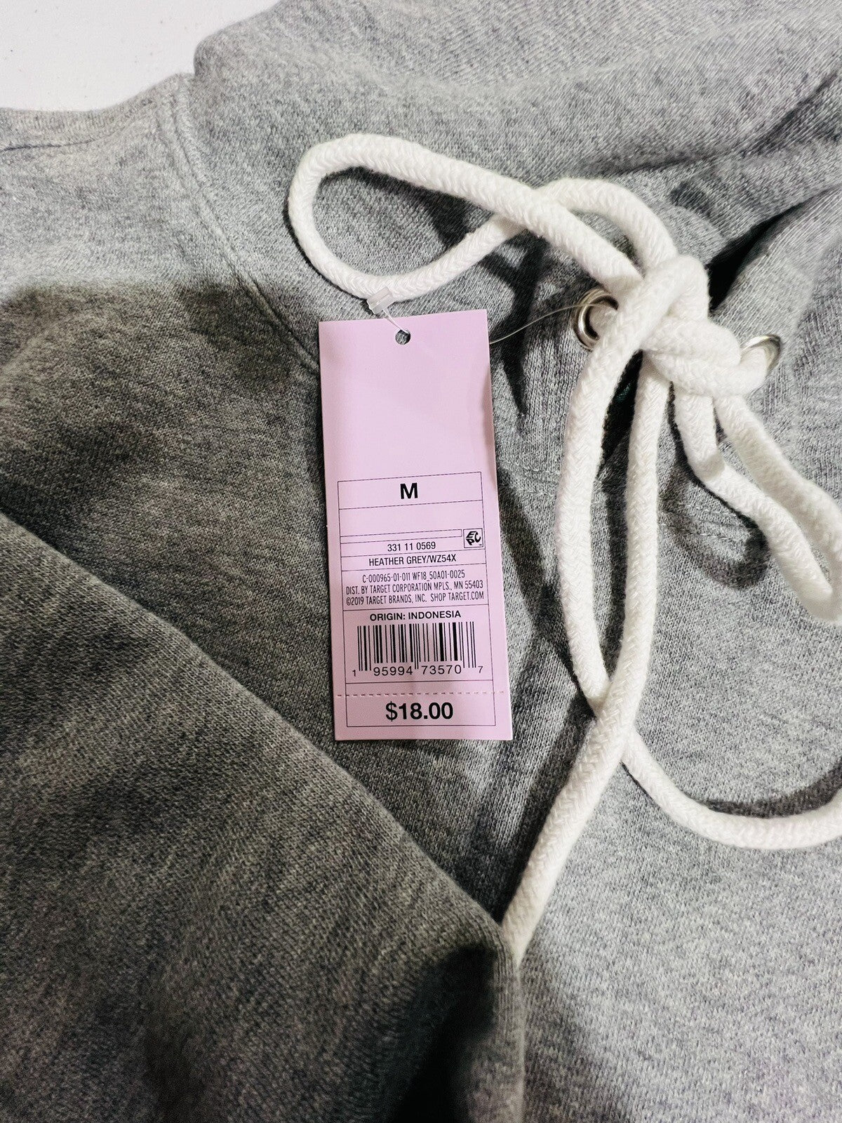 Wild Fable Women’s Heather Grey Cropped Hoodie Long Sleeve Medium NWT SRP$18