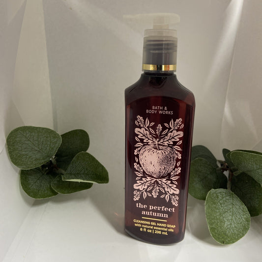 The Perfect Autumn Cleansing Gel Hand Soap Bath & Body Works 8 oz New
