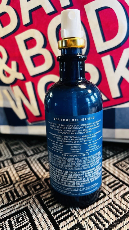 Bath and Body Works Aromatherapy Sea Soul Jasmine Eucalyptus Oil Mist 5.3 fl oz