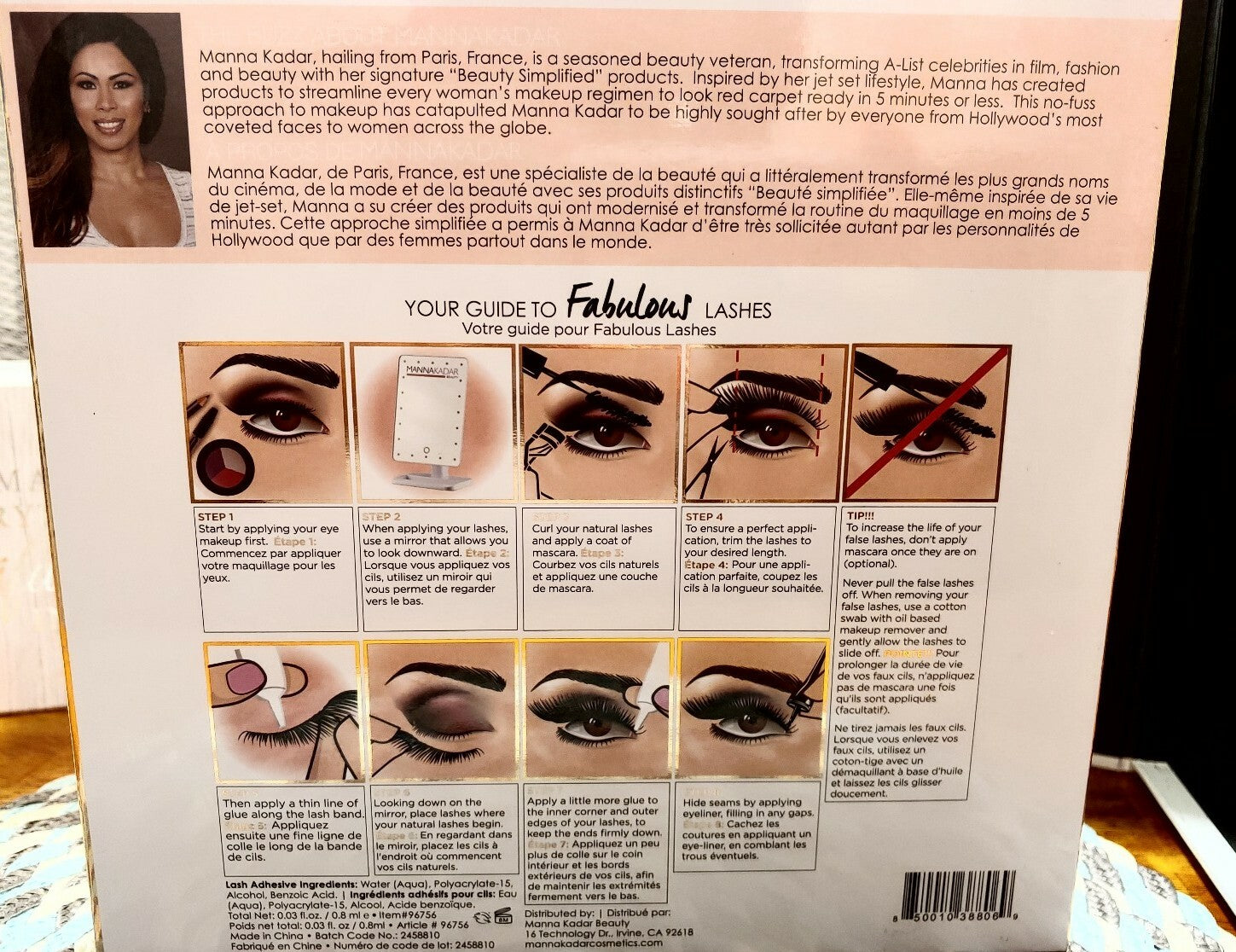 Mannakadar beauty Lash Glossary 18 pair Assortment Lowering to sell new items