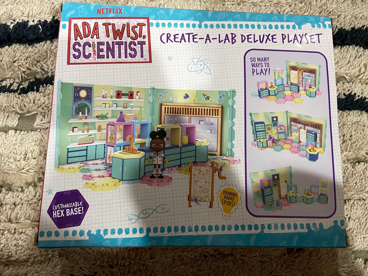 Ada Twist.Scientist Create-A-Lab Deluxe Playset & Figure STEM Toy 50+ Pcs New