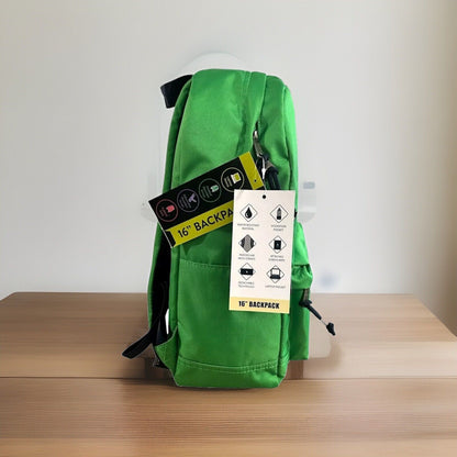 U.S. Polo Assn. Adult Water-Resistant Backpack Youth Green NWT