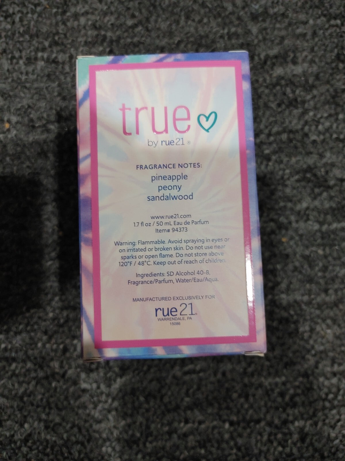 True by Rue 21  Perfume Spray 1.7 fl oz/50mL 