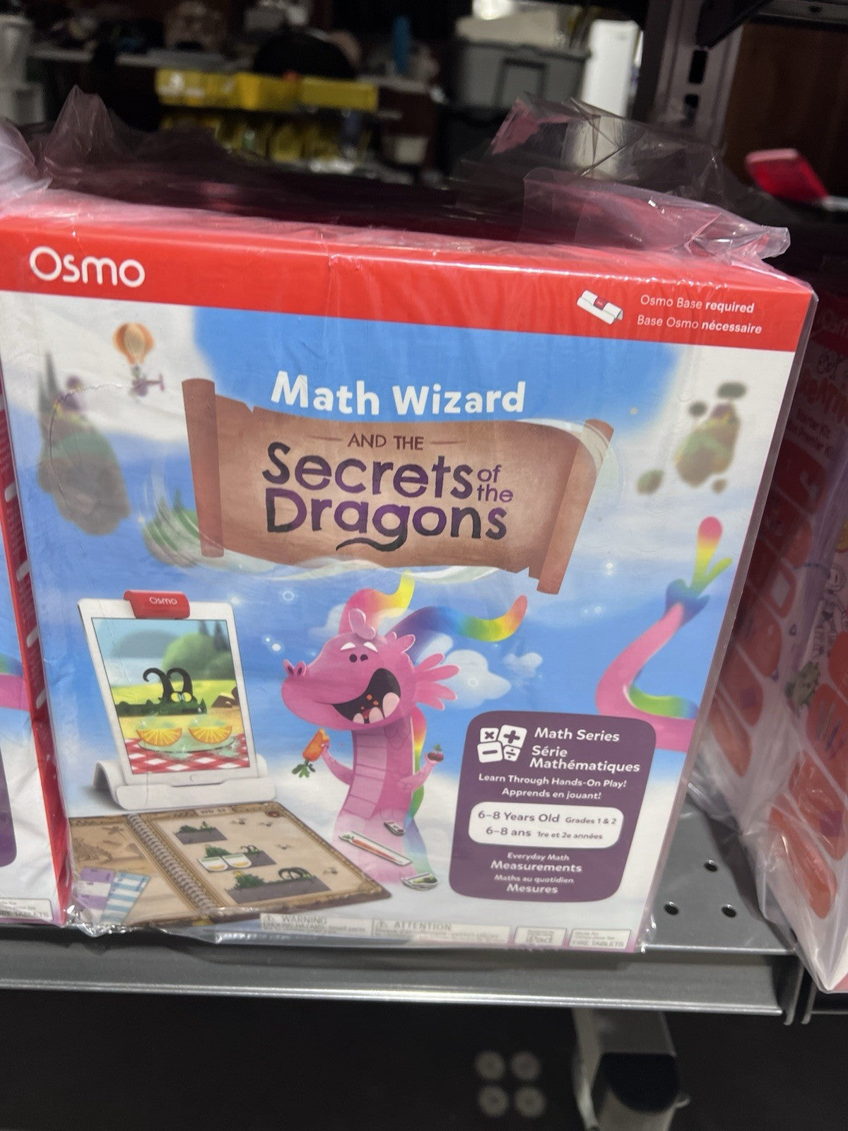 Osmo Math Wizard and the Secrets of the Dragons Grade 1 & 2 for iPad New Sealed