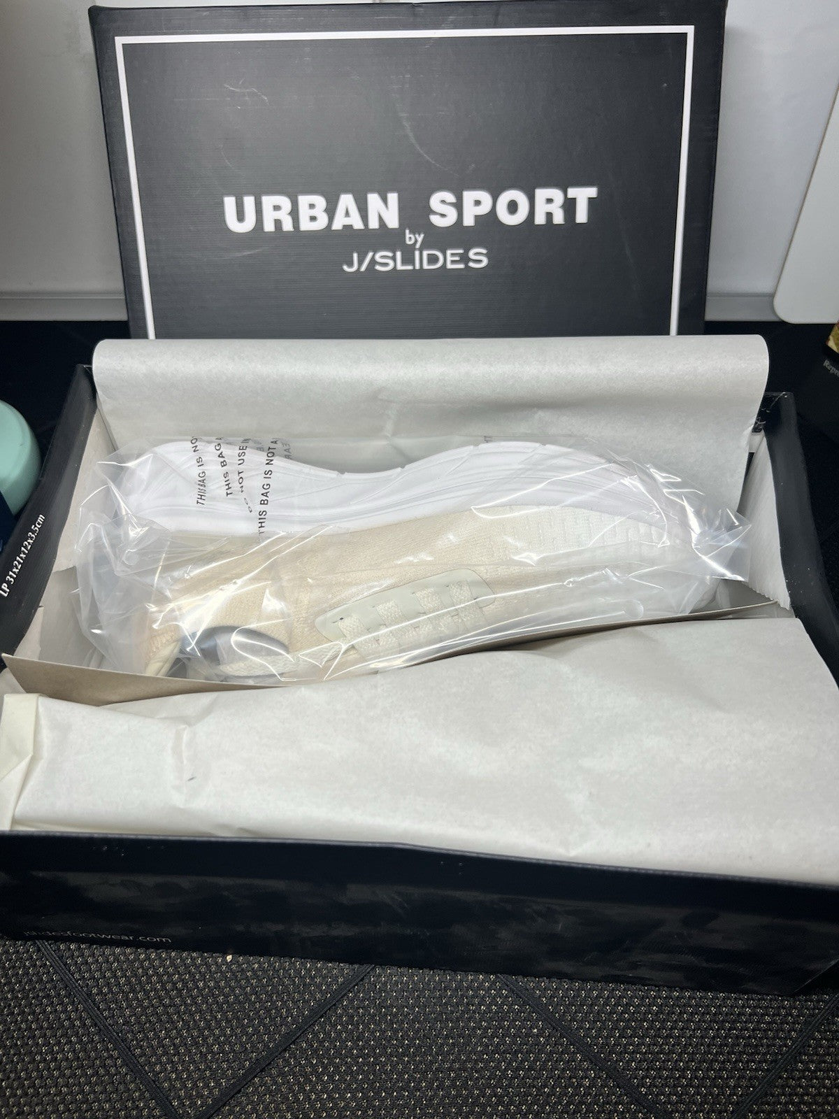 NEW J/Slides Urban Sport Holly Athleisure Sneakers Women’s Size 7.5 Beige Knit