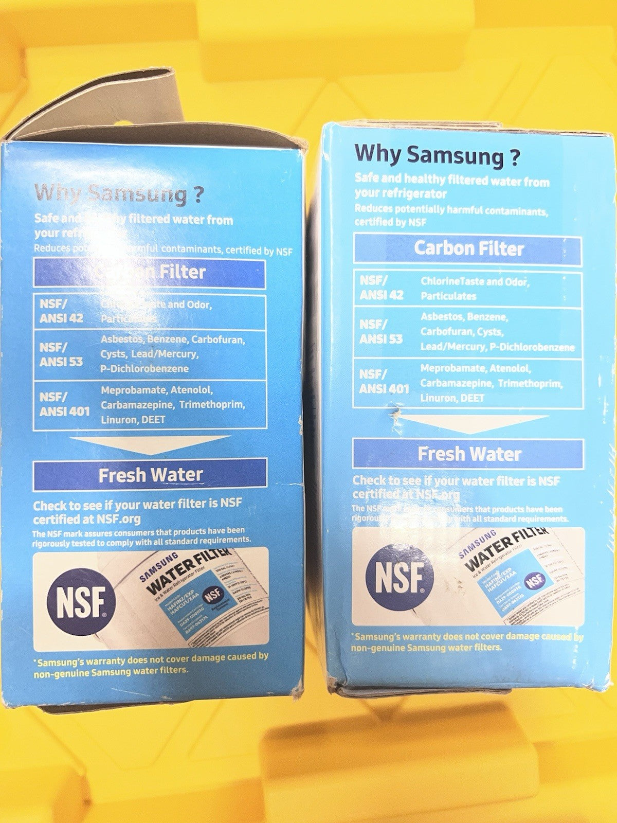 Samsung Genuine Filter HAFIN2/EXP HAFCU1/XAA Ice Water Filter DA97-06317A 2pk