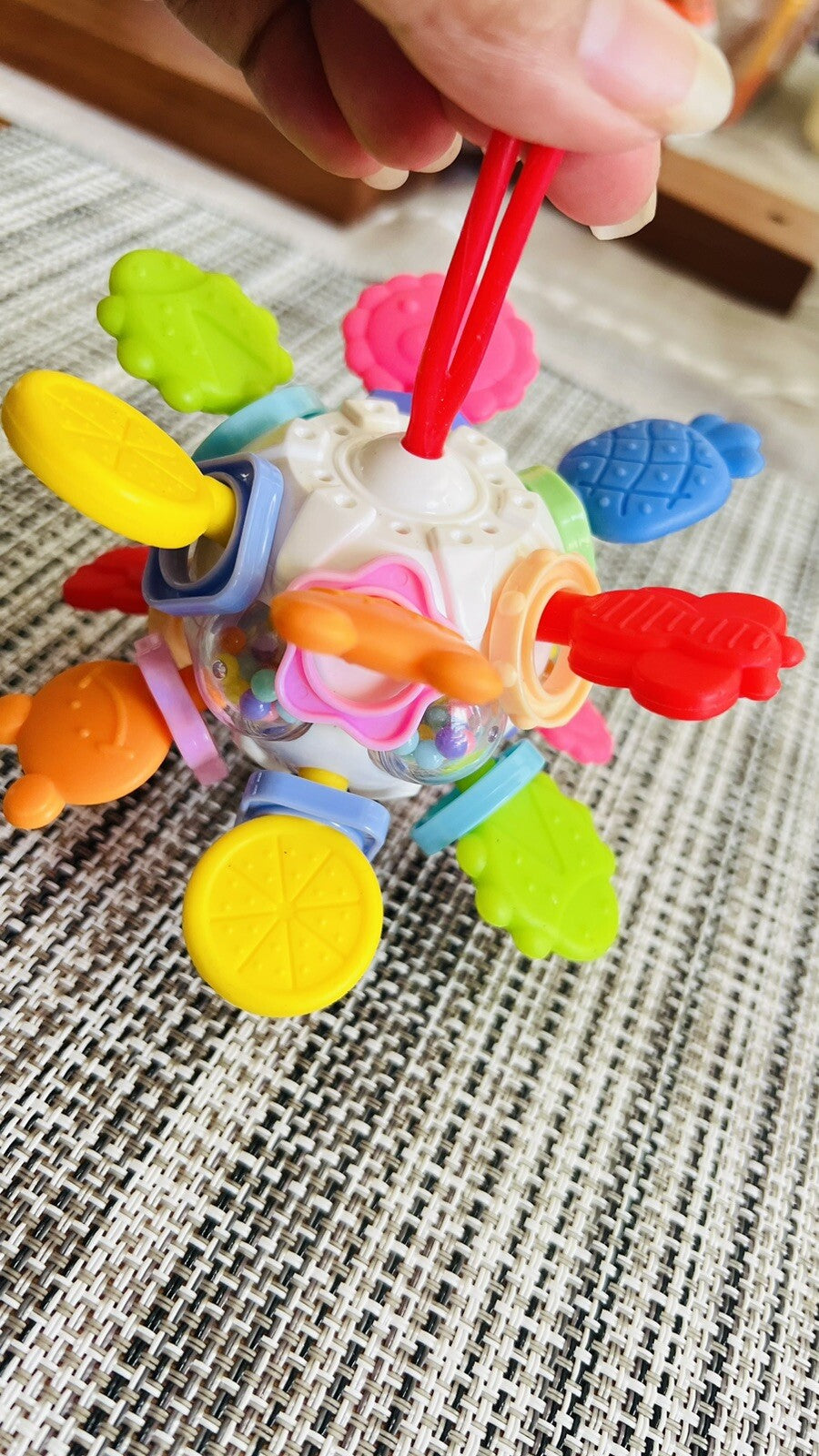 Montessori Sensory Children Chew Toy Teething Rattle Developmental No Box