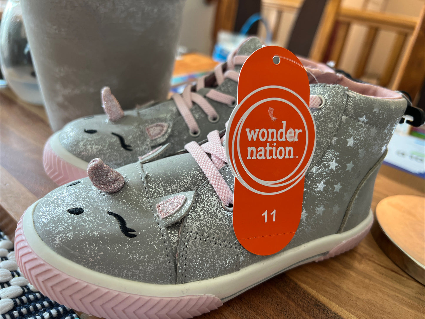 Toddler Girl Unicorn Shoes Size 11  & Busy Board Unicorn Backpack Set New