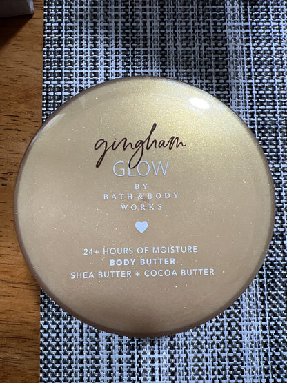 Gingham GLOW Body Butter 6.5 oz Bath & Body Works NEW Free Shipping