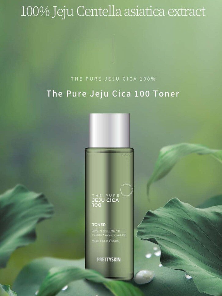 PRETTY SKIN The Pure Jeju Cica 100 Toner 250ml Vitalizing Toner Korean Skin Care