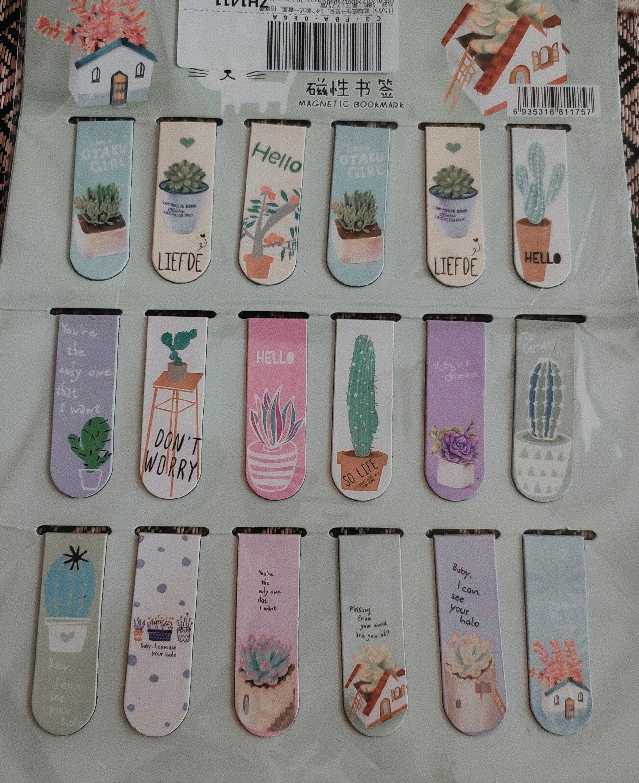 Bookmarks 18 Pieces  Magnetic Cute Page Markers Clips For Journaling and Office