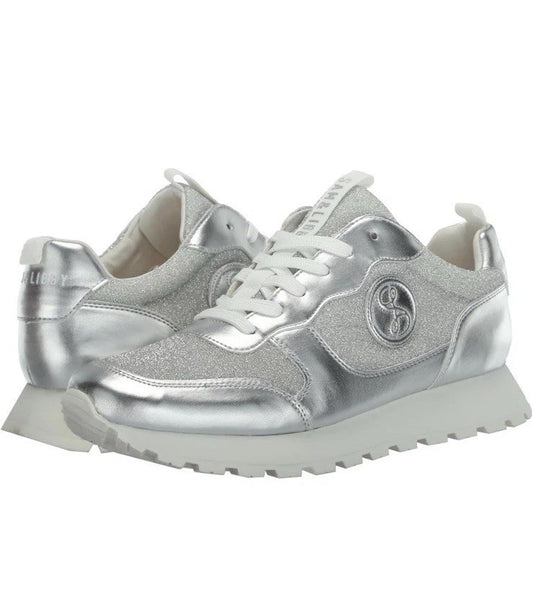 Sam & Libby Women's Randal Sneaker Lace Up Size 8.5 Silver