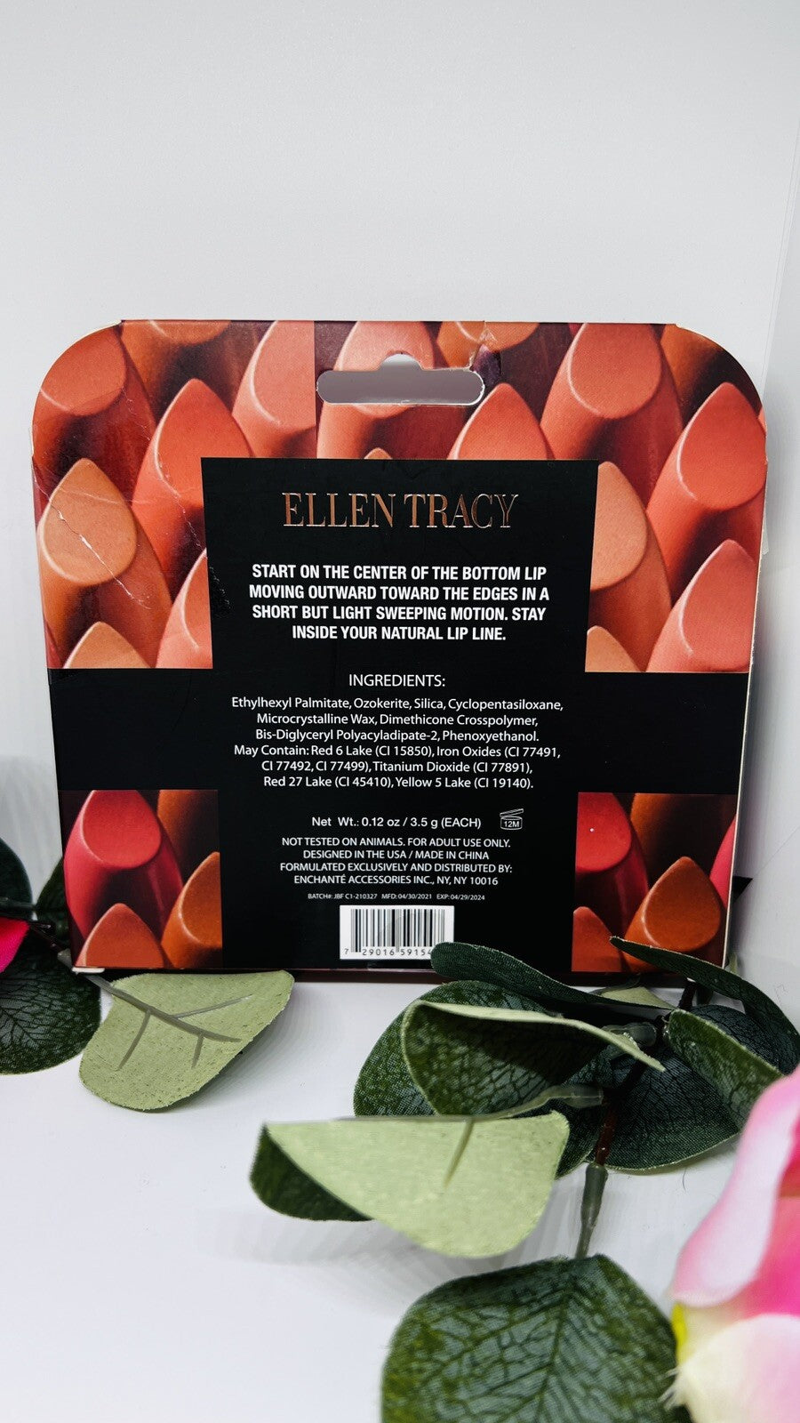 Ellen Tracy Matte 5 Lipsticks  Collection Gift Set New/ Open box