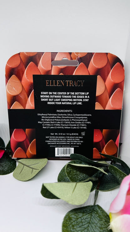 Ellen Tracy Matte 5 Lipsticks  Collection Gift Set New/ Open box