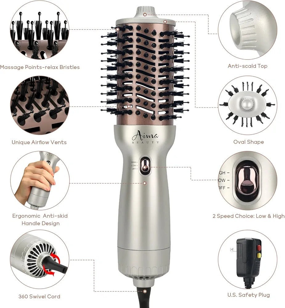 One Step Hair Dryer & Volumizing Hot Air Brush, Blow Dryer, Ceramic Straightener