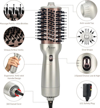 One Step Hair Dryer & Volumizing Hot Air Brush, Blow Dryer, Ceramic Straightener