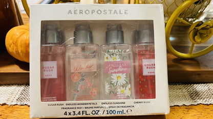 Aeropostale Fragrance Mist Sugar Rush Endless Wonder Petals Endless Sunshine Set