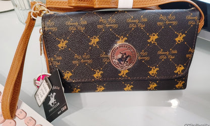 Beverly Hills Polo Club Wallet Crossbody bag (Brown) NEW w/ Tags