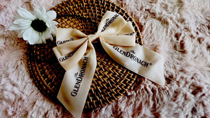 The Glendronach Ribbon Hair Bow/Ivory Peach
