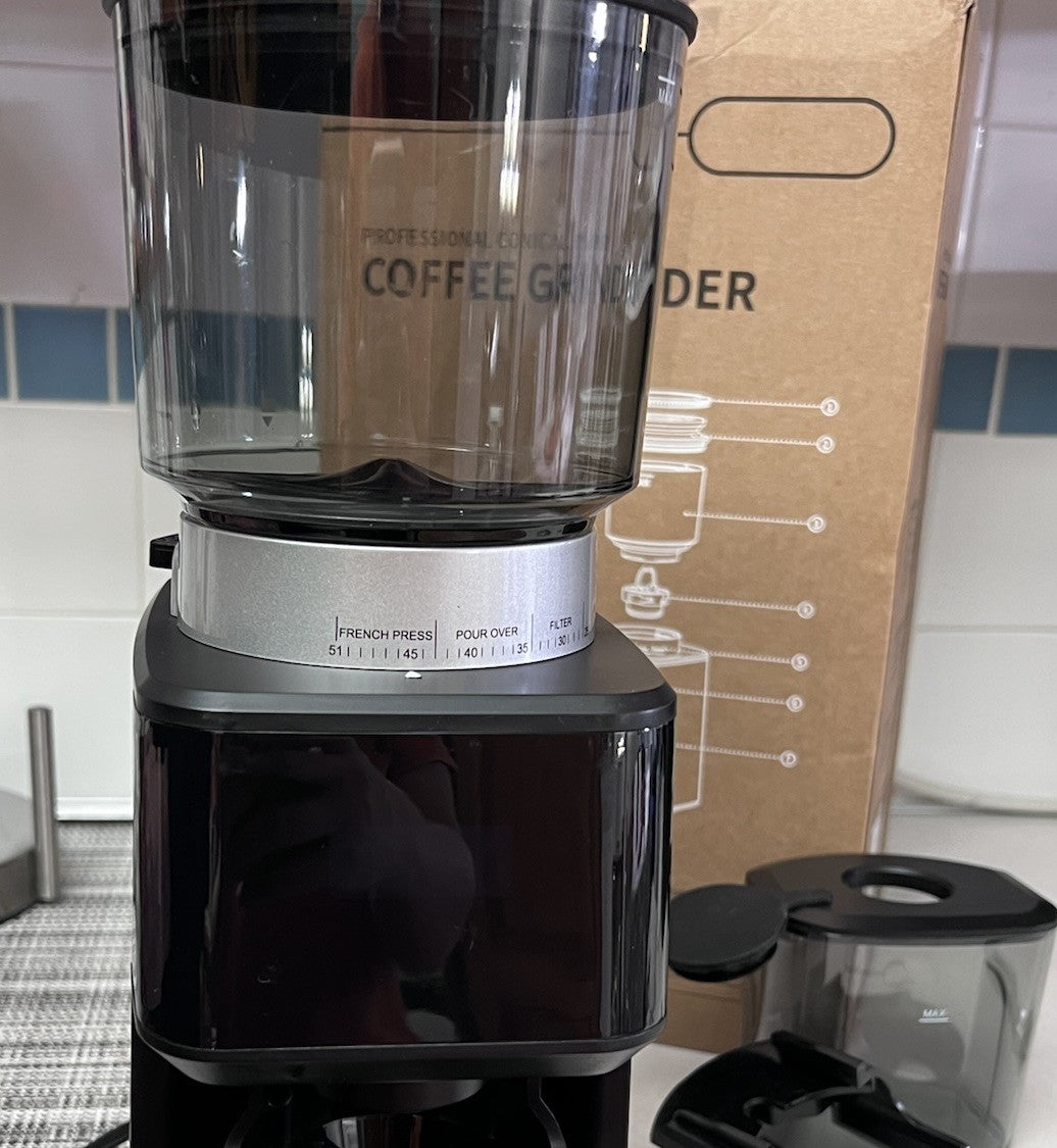 SHARDOR Conical Burr Espresso Coffee Grinder Electric  Anti Static Open box