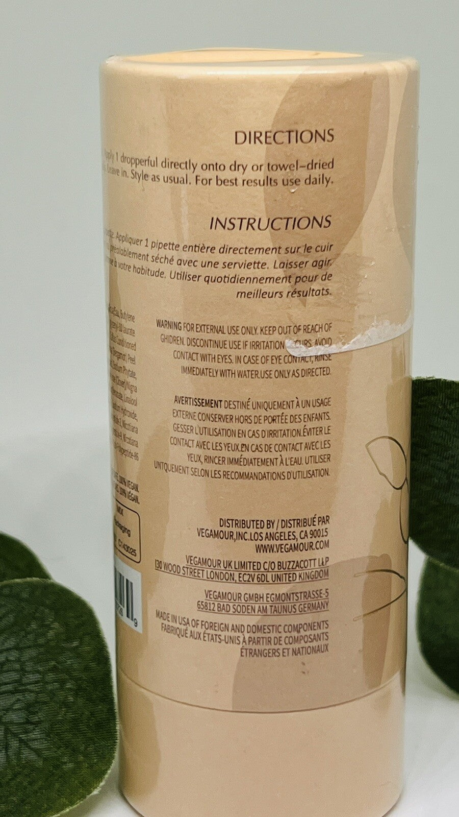 Vegamour Gro Hair Serum 1oz/30 ML  NEW SEALED IN TUBE