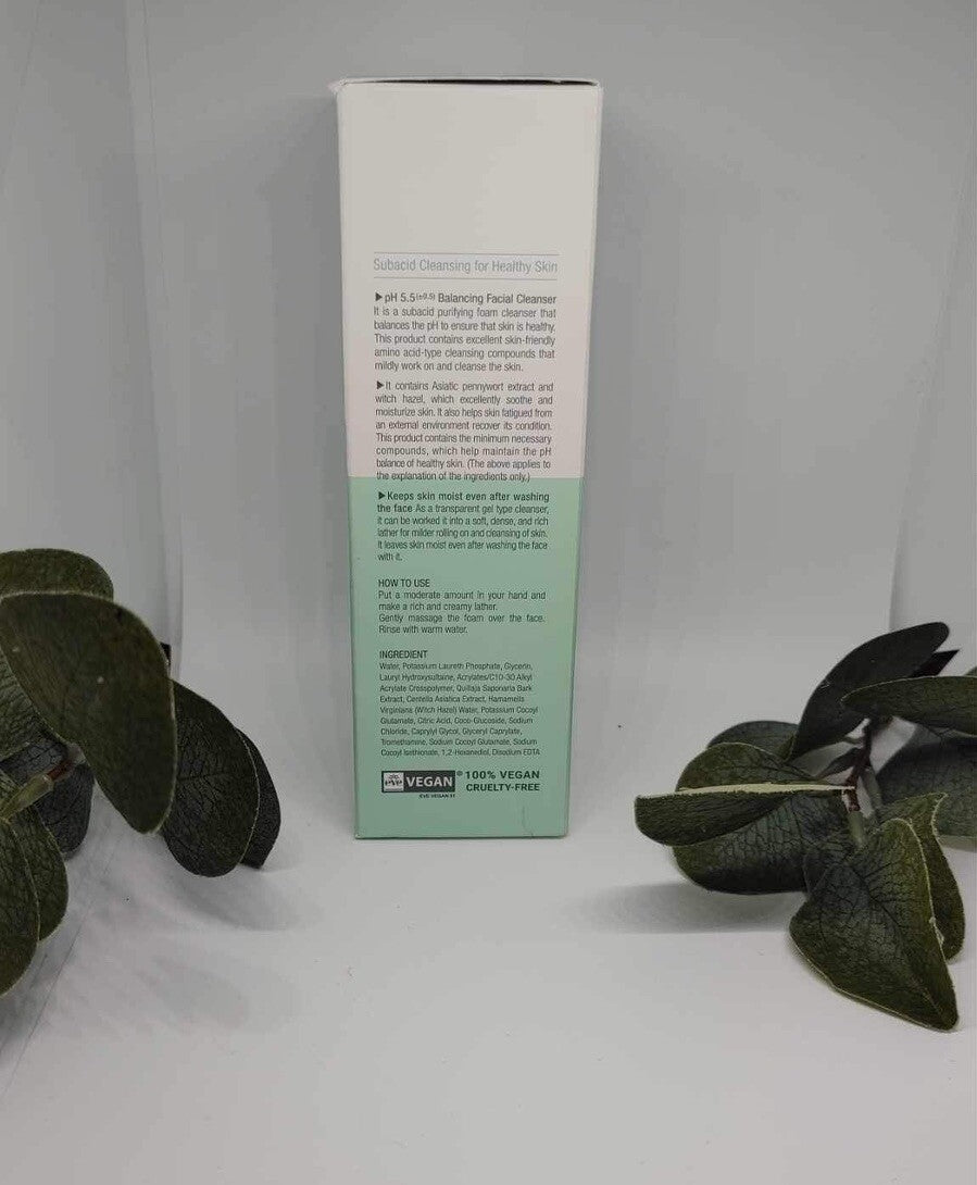 Heimish All Clean Green Foam Cleanser pH 5.5 / 150g  Vegan Cleanser NIB