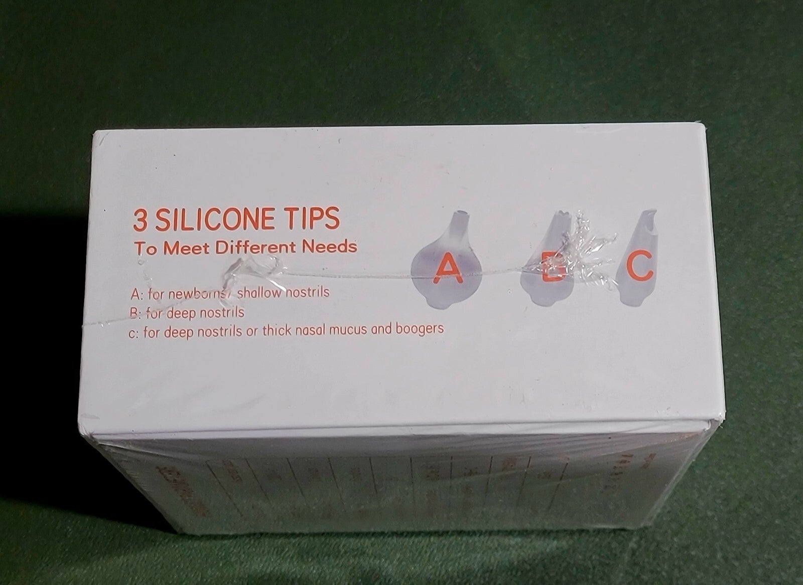 Nasal Aspirator NIB (3 Silicone Tips) + (3 Suction Levels) BPA Free