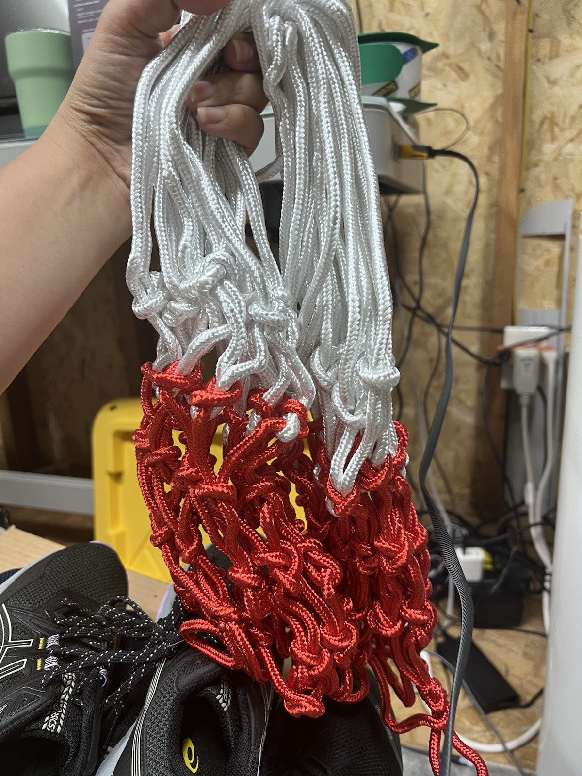Basketball Net Replacement 12 Loops Red Heavy Duty Anti Whip - 2pk