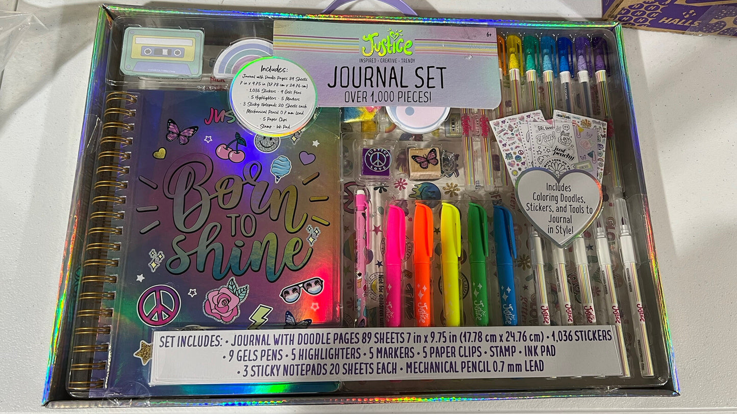 Justice 710882JUS Journal Art Set, 1000+ Pieces for Girls Ages 6+