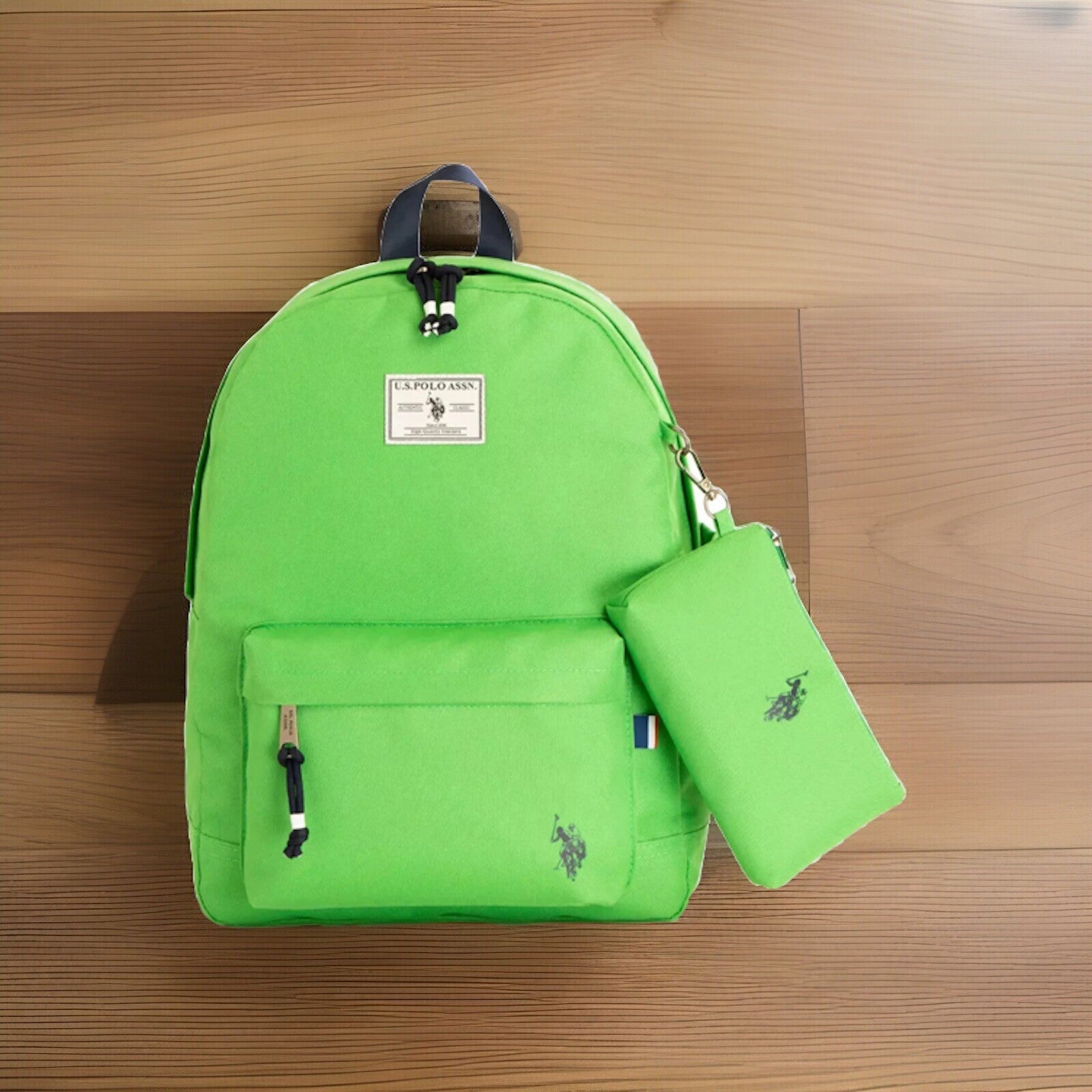 U.S. Polo Assn. Adult Water-Resistant Backpack Youth Green NWT