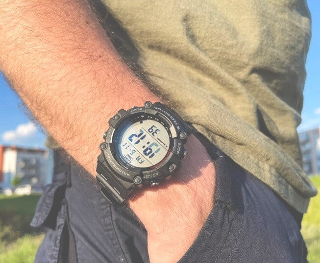 Casio Digital Sport Watch, Black Resin Strap AE-1500WH-8BVDF
