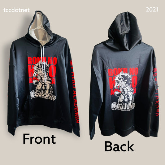 My Hero Academia Pullover Hoodie Black MEDIUM New (see Description)