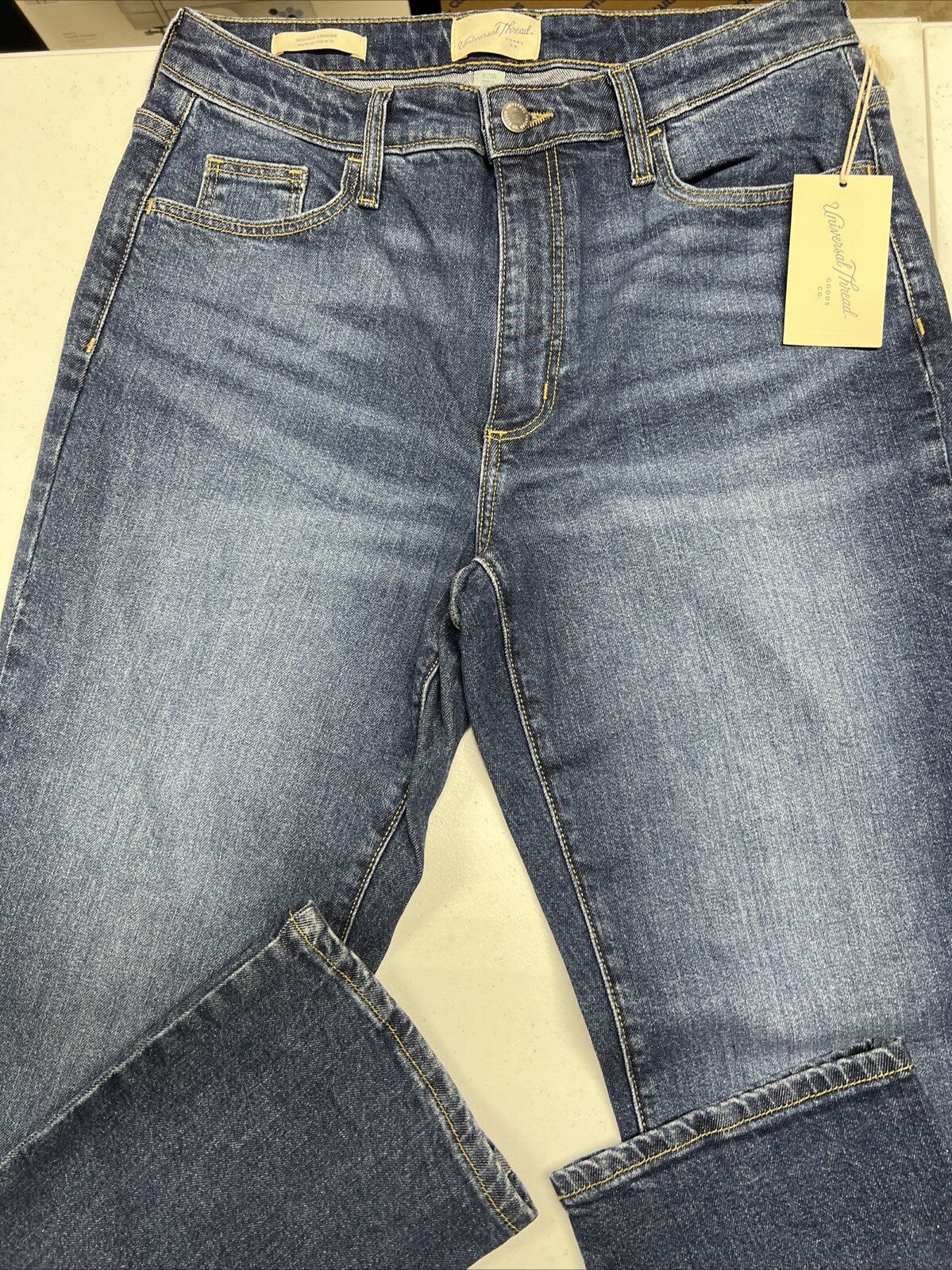 Universal Thread Jeans High Rise Straight Dark Wash Size 8/29R