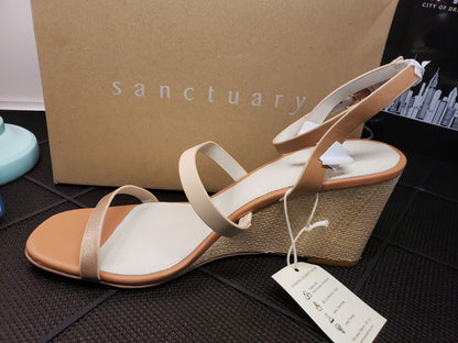 Sanctuary Women’s Sandals Nudemet/nude Size 11