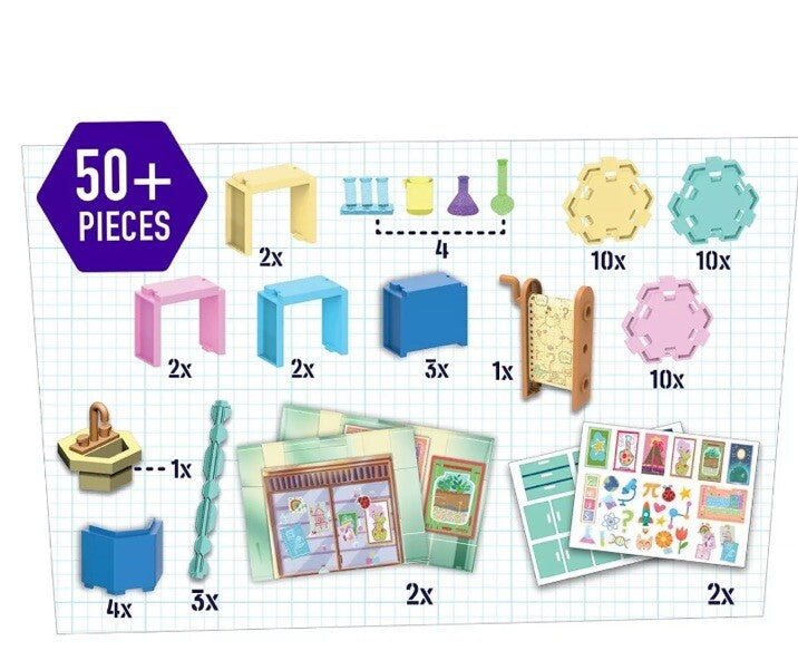 Ada Twist.Scientist Create-A-Lab Deluxe Playset & Figure STEM Toy 50+ Pcs New