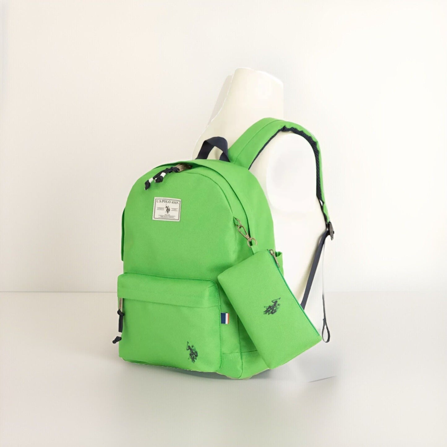 U.S. Polo Assn. Adult Water-Resistant Backpack Youth Green NWT