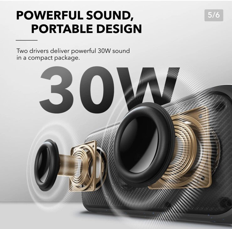 Soundcore Motion 300 Wireless Hi-Res Portable Speaker SmartTune Tech 30W Stereo