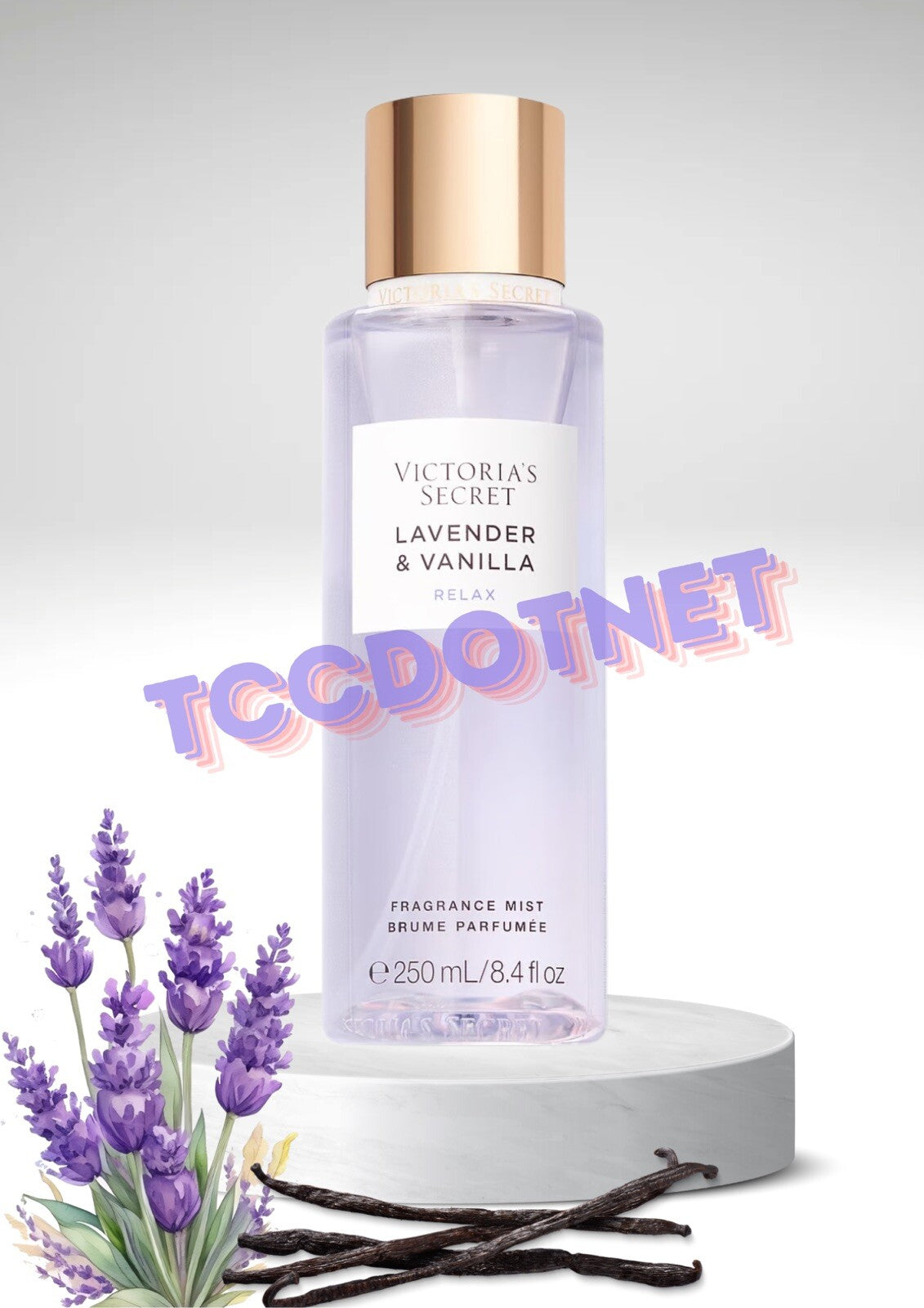 Victoria's Secret Fragrance Mist  Lavender & Vanilla Relax Perfume 8.4 fl.oz NEW