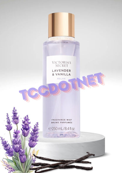 Victoria's Secret Fragrance Mist  Lavender & Vanilla Relax Perfume 8.4 fl.oz NEW