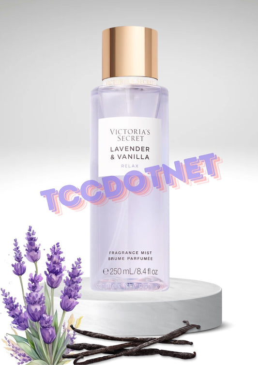 Victoria's Secret Fragrance Mist  Lavender & Vanilla Relax Perfume 8.4 fl.oz NEW