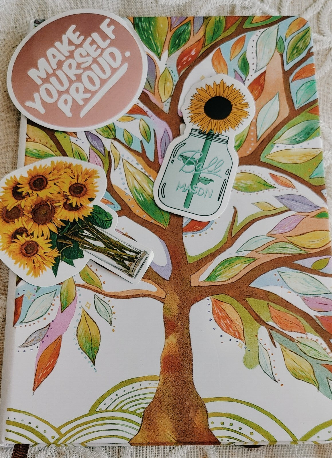 Journal Ruled Notebook Hardcoverwith Premium Thick Paper 5.5" with FREE STICKERS