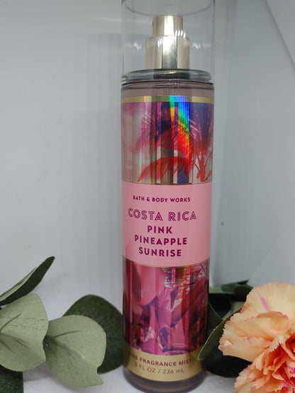 Bath and Body Works Costa Rica PINK PINEAPPLE SUNRISE Fine Fragrance Mist 8 oz