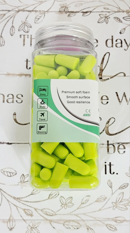 Lot of TWO Lysian Ultra Soft Green Foam Earplugs 60 x 2 = 120 Pairs 38dB SNR