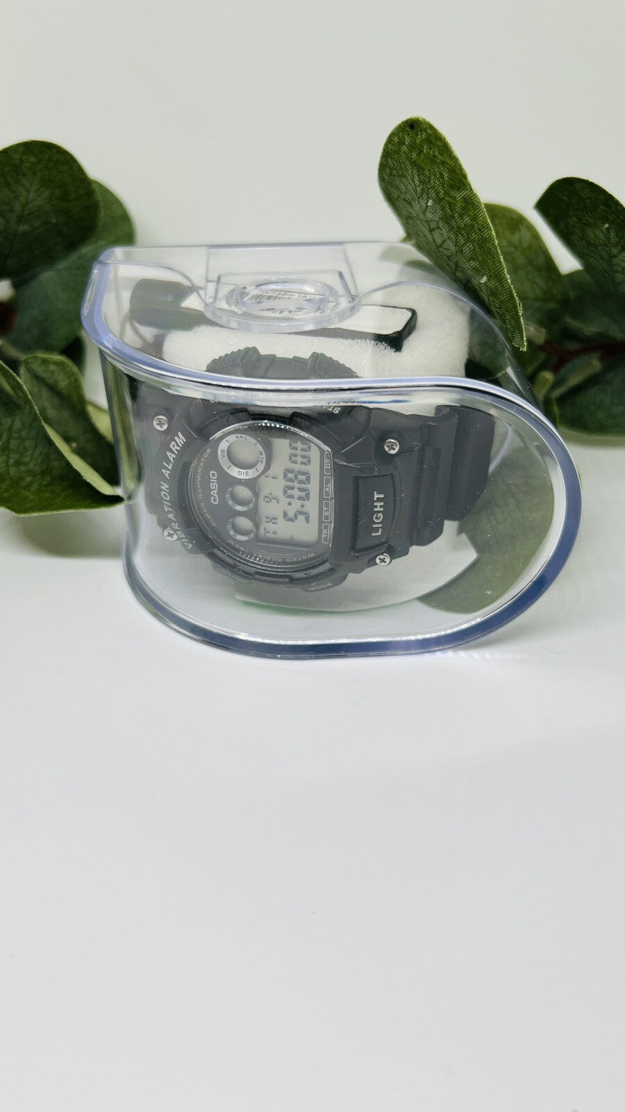 Casio W735H-1AV, Black, 100m Water Resistance /Resin Men Watch w/free Clear case