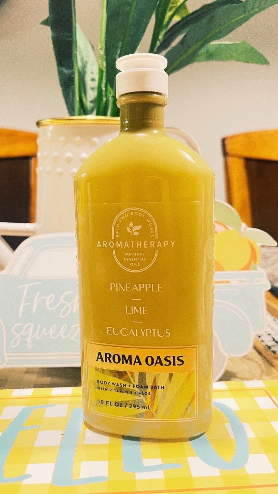 Bath Body works Aromatherapy OASIS Pineapple Lime Eucalyptus Foam Bath New