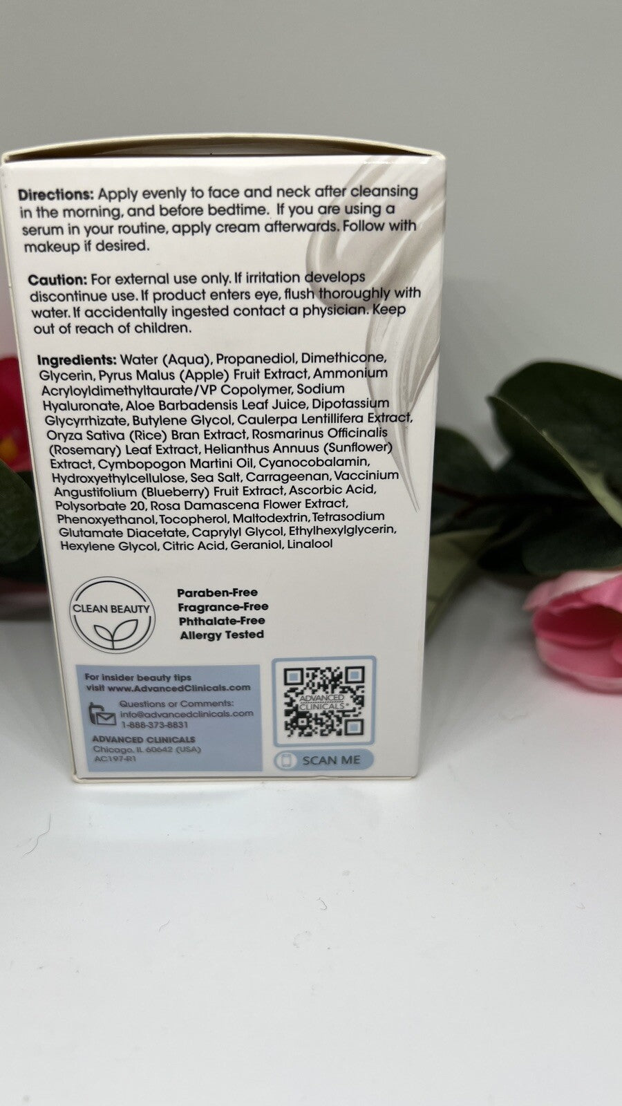 Advancd Clinicals Xl Boost Hyaluronic, Extra Dry Skin Gel Cream, 2 oz Unscented