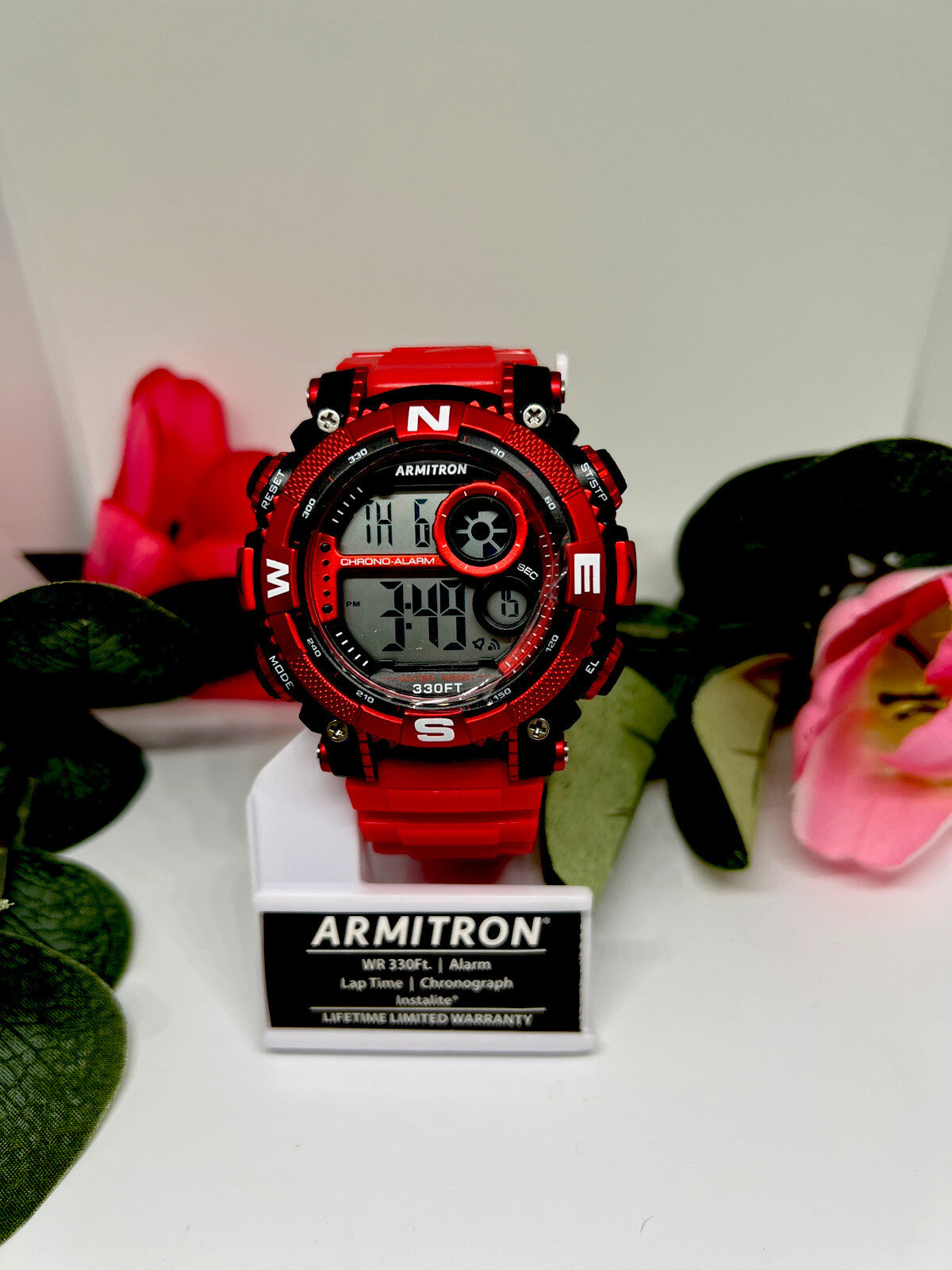 Armitron Sport Men's Digital Chronograph Resin Strap Watch, WR330ft