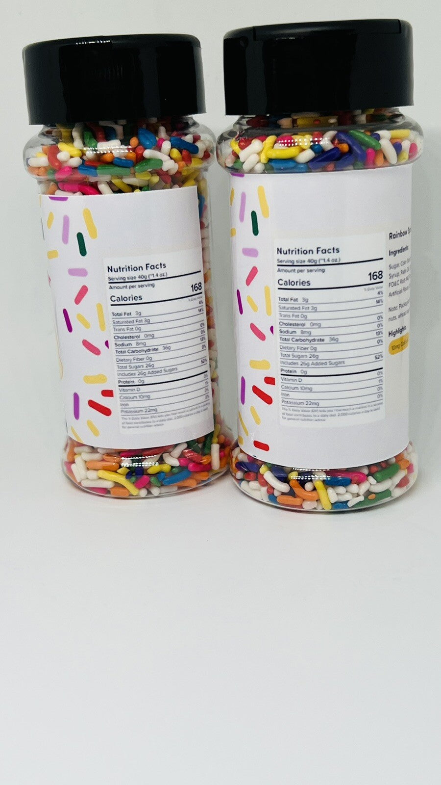 2x Sprinkles Galore Rainbow Sprinkles, 2.75 oz/ 78g